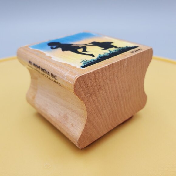 Christopher Robin Winnie Pooh Bear Rubber Stamp Forever Friends Wood Mounted - Picture 4 of 5